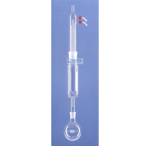 Soxhlet de Knofler-Bohm 30ml complet rodage femelle 29/32 male 19/26 constitue de un ballon 100 ml 1