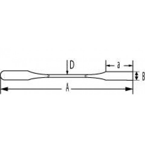 Spatule double En acier inoxydable 18/10 antimagn‚tique longueur totale 40 mm longueur de lame 100 m