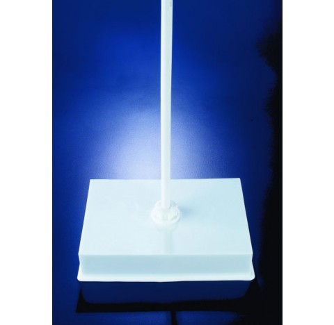 Statif leste PE blanc tige centre 2,5 kg