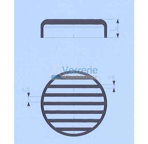 Support pour colonne de distillation positionnement d'anneaux de raschig DN 200mm Hauteur 45mm passa