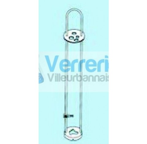 Support en acier inoxydable de viscosimetre en Ubbelohde pour mesures manuelles ou automatiques (com