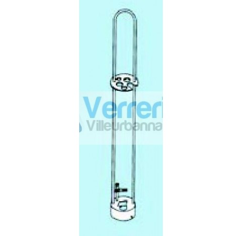 Support en acier inoxydable de viscosimetre en verre UBBELOHDE avec capteur TC Modele SI Analytics :