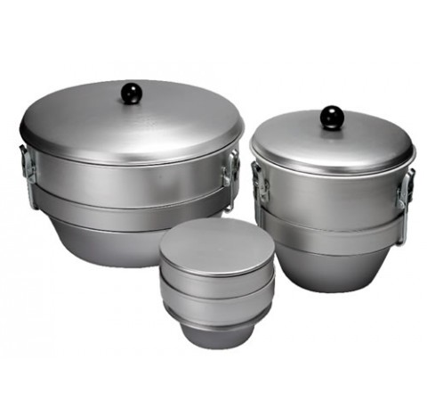 Tamis en inox. complet pour pharmacien Diam.120mm avec couvercle ,2 tamis et cuve receptrice