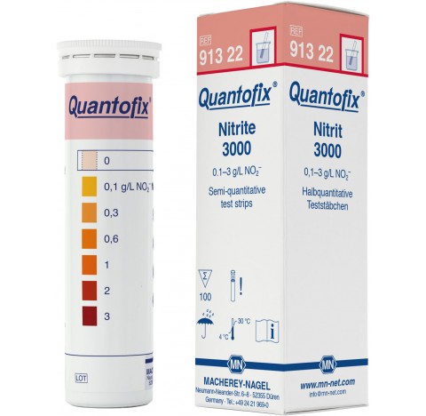 Bandelettes de test nitrate / nitrite Quantofix, semi-quantative.Bandelettes test pour la d‚terminat