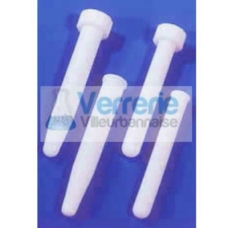 tube a essai 18ml diametre 18mm longueur 120mm col visse fond conique en PTFE