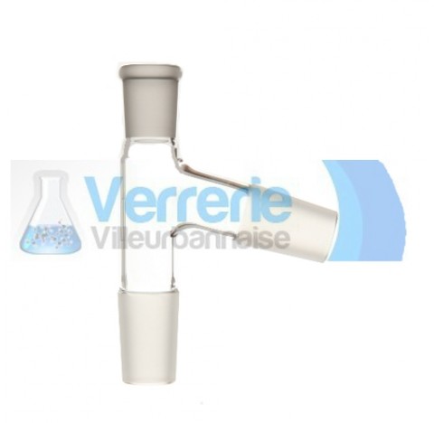 Tete de distillation male et femelle 29/32 et un 14/23 verre pyrex