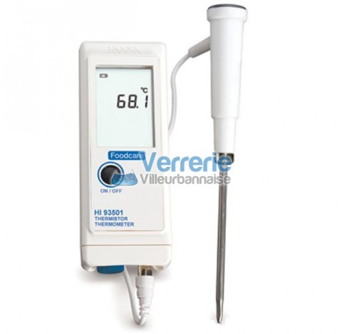 Thermometre electronique standard - 40 degre a +150 degre fonctionne sur piles 3x1,5V fournit avec s