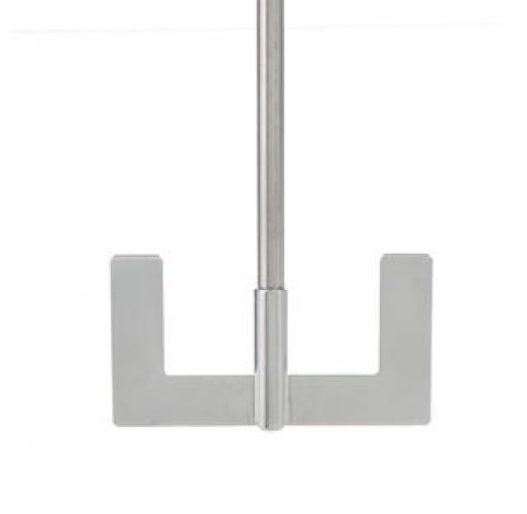 Tige d'agitation ancre diam de pale 140mm diam de tige 10mm long 800mm tout inox pour agitation a fa