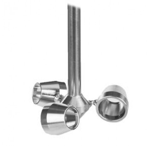 Tige d'agitation viscojet diam de pale 80mm diam de tige 10m vitesse 200-700rpm long 500mm tout inox