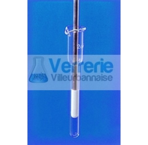 recipient broyeur 2ml en verre diametre interne 8mm hauteur 120mm