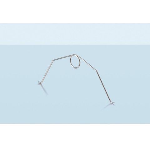 Tringle en fil metallique pour support de coloration en acier fin inoxydable  . Duran Schott