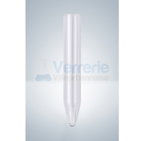 Tube a centrifuger 10 ml non gradue forme conique diametre 16mm cdt 100 pieces long. : 100 mm