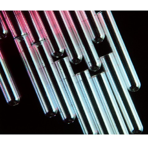 Tube en verre sodocalcique 6ml, diametre 12.25 mm ep 0.5 mm longueur 75 mm tube fond rond dit tube à