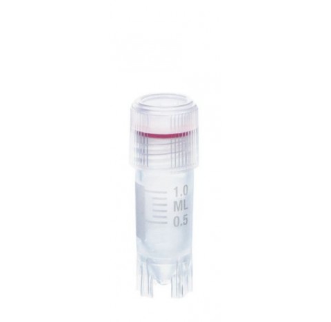 Tubes cryogéniques avec bouchon à vis à filetage externe, Vial cryogénique avec bouchon à vis, PP, 1