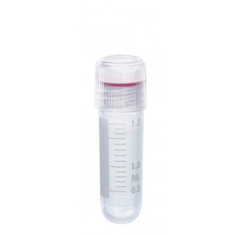 Tubes cryogéniques avec bouchon à vis à filetage externe, Vial cryogénique avec bouchon à vis, PP, 2