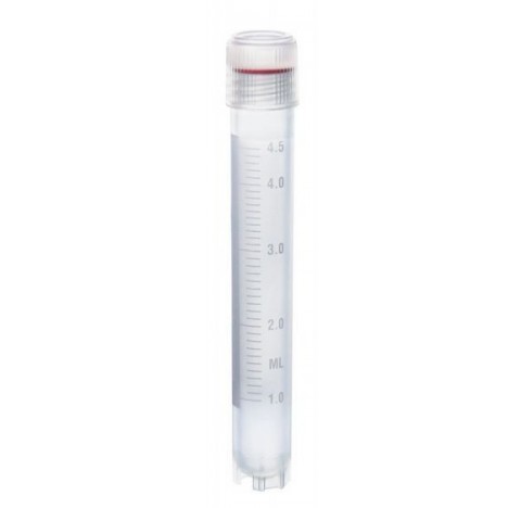 Tubes cryogéniques avec bouchon à vis à filetage externe, Vial cryogénique avec bouchon à vis, PP, 5