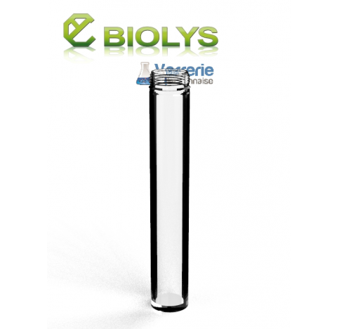 Tube GLS80 longueur 500 mm diamètre 80 mm epaisseur 9 mm en verre borosilicate