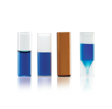 Fiole cylindrique, 4 ml, verre borosilicate brun, 15 mm x 45 mm (Boite de 1000)