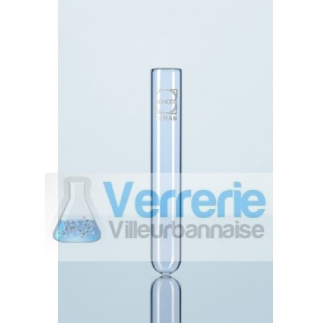 Tube a centrifuger, a fond arrondi, 12 x 100 mm, 6 ml Vendu par 50 . Duran Schott