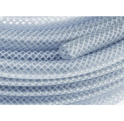Tuyaux PVC tressé , cristal armé, diametre interne 10mm diametre externe 16 mm longueur 1 mètre