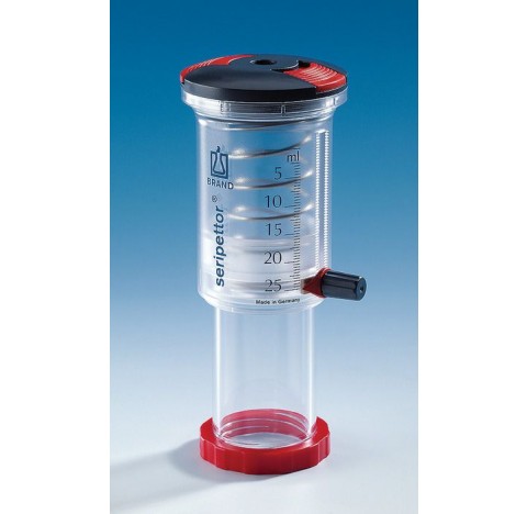 Unité de dosage seripettor, 25 ml, PC/acier inoxydable