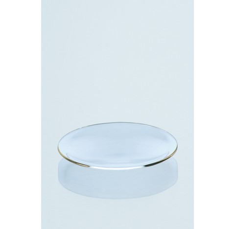 Verre de montre, bord refondu, en verre sodo-calcique, diametre 120 mm