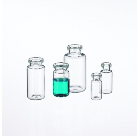 Fiole de diagnostic 10 ml en verre borosilicate de Type I clair, col filete (Boite de 480). Flacons 