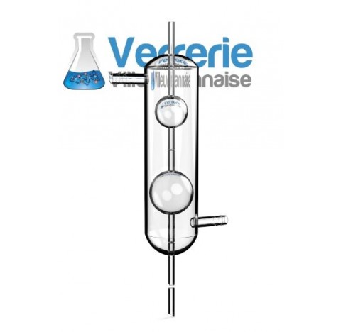 Viscosimètre double enveloppe, boule 40ml 2 traits de jauge+ un tube diamètre 6.3 mm biseauté de 30 