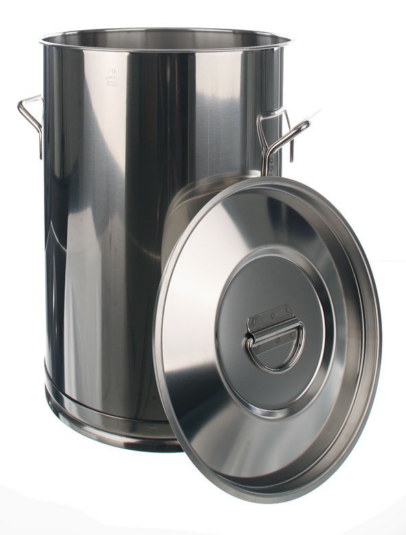 COUVERCLE INOX AVEC POIGNEE POUR SEAU INOX 15 LITRES - Laborat