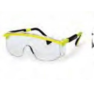 Lunettes de protection legeres ,colorisjaune/noir, longueur de branches reglables a 4 paliers , verr