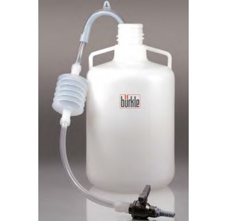 Siphon avec robinet a bille en LDPE/PVC/PP profondeur d'immersion 1000 mm , diametre interne du tuya