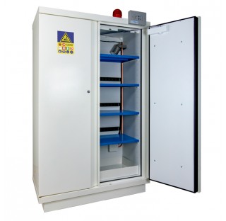 Armoire de securite 105 minutes pour le stockage des batteries au lithium-ion, armoire type comptoir