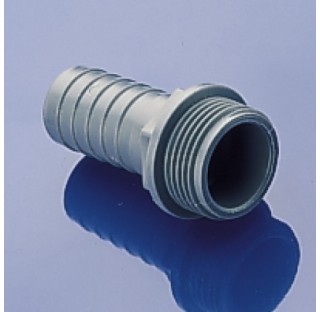Embout de tuyau fixe diametre 16 mm avecfiletage externe 3/4 en PP diametre interne 10 mm