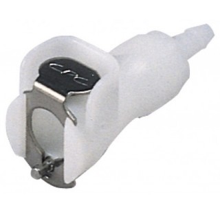 Raccord rapide pour tuyau diametre interne 6.4 mm en POM longueur 47 mm accouplement avec vanne