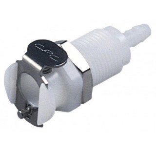 Raccord rapide pour tuyau diametre interne 1.6 mm en PP longueur 36 mm accouplement avec vanne alesa