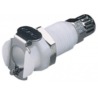Raccord rapide pour tuyau diametre interne 4 mm externe 6 mm en POM longueur 44 mm accouplement avec