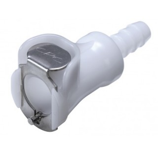 Raccord rapide pour tuyau diametre interne 6.5 mm en POM longueur 50 mm sans vanne
