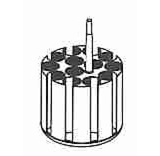 Adaptateur pour 13 x tube 16HET,17 x 75HET,100 mm diametre orifices 17,5 mm longueur 62 mm Hettich