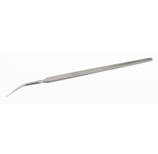 Aiguilles a dissection pointe courbee en inox long 140mm