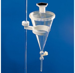 Ampoule a decanter graduee, PMP, 500ml rodee bouchee 29/32 graduation 2 ml au niveau de 20ml / grad 