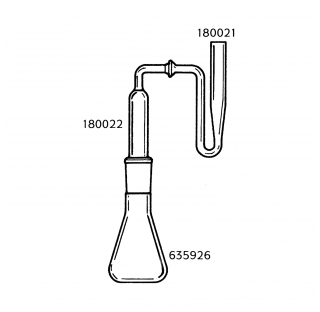 Fiole Erlenmeyer 125 ml en verre borosilicate de Type I clair, col transparent 24/40, pour appareil 