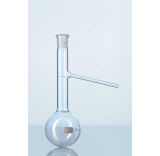 Ballon a distiller d'Engler DURAN, avec bord evase, 125 ml, conformer ASTM D86 et DIN EN ISO 3405