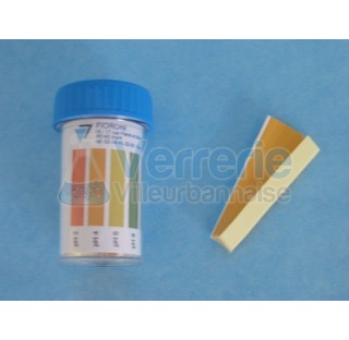 bandelette de papier pH universel 1-14 (livret) Dim. : 1,0 pH mm paquet de 100