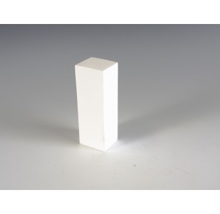 Filtre PTFE porosite 2,5 mm cubique longueur 40 mm hauteur 125 mm