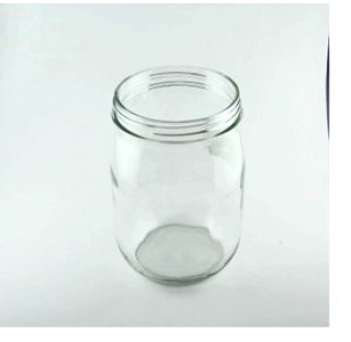 Bocal 2 litres en verre blanc, 2000ml bague BV95 (sans bouchon)