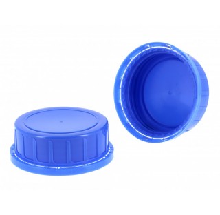 Bouchon inviolable en polypropylene filetage 80DIN-W , bleu, GG 310B, auto-jointant