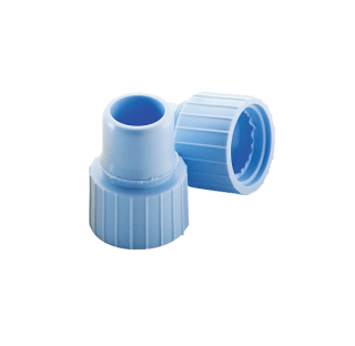 Bouchon a pression, 8 mm, bleu (Boite de 1000) pour tube Shell 8x40 mm