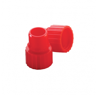 Bouchon a pression 8 mm rouge, pour fiole cylindrique 8 x 40 mm (Boite de 1000) pour tube Shell 8x40