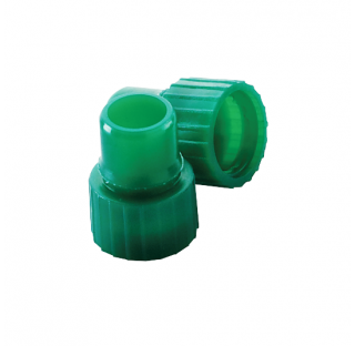 Bouchon a pression 8 mm vert, pour fiole cylindrique 8 x 40 mm (Boite de 1000) pour tube Shell 8x40 