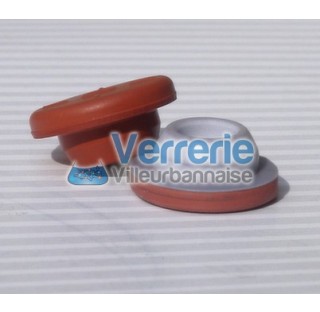 Bouchon caoutchouc rouge septum pour flacon antibiotiques a sertir vendu et prix par 100